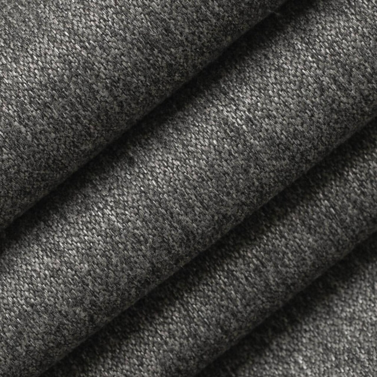 Grey Performance Eco Friendly Made in America Textured Upholstery Fabric by The Yard - SKU: Caswell Iron